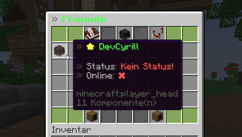 Freunde-Inventar Übersicht